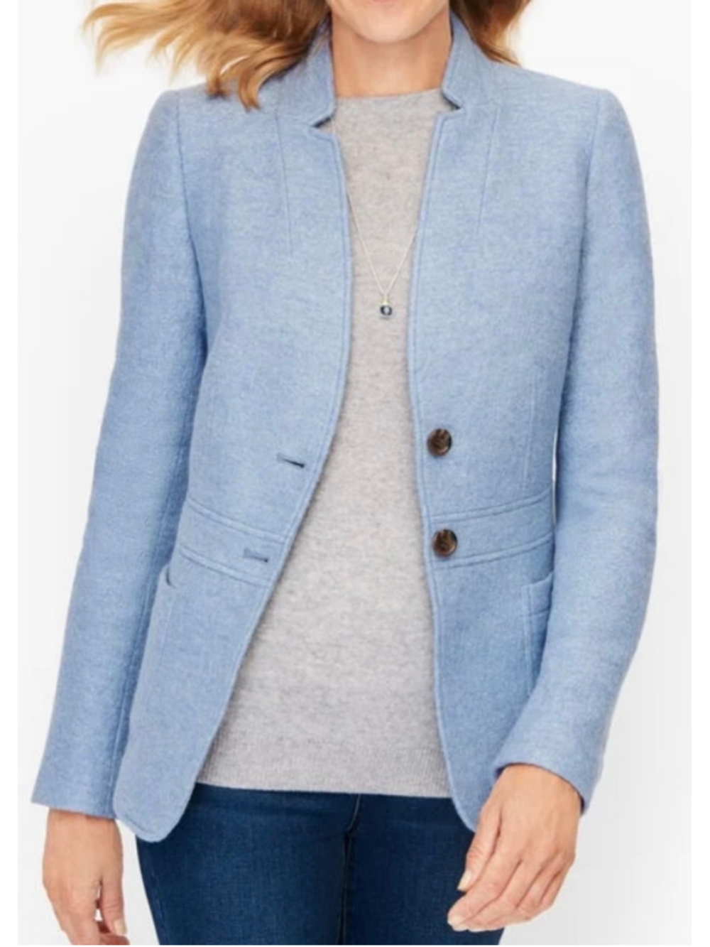 TALBOTS Feminine Boiled Wool Jacket (Sz 14p)